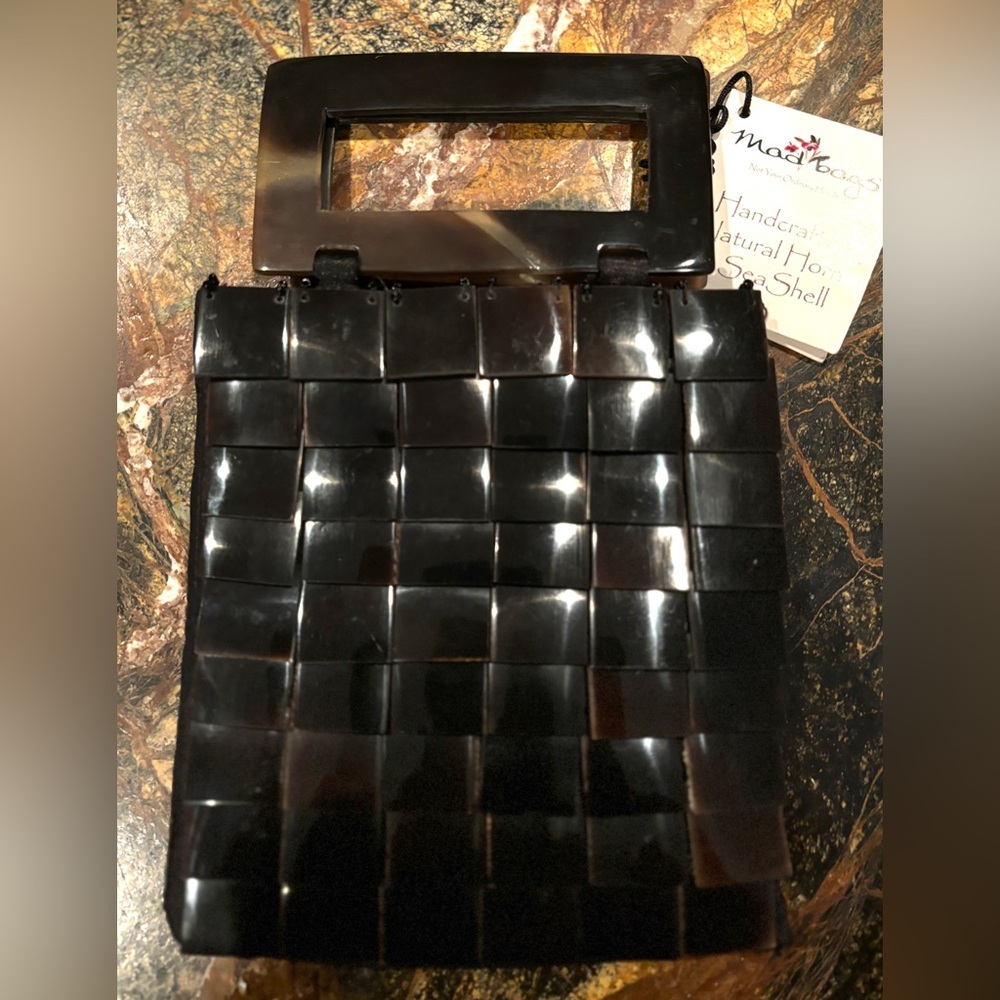 Mad Bags Horn and Shell Small Evening Bag Purse